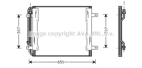 AVA QUALITY COOLING Kondensators, Gaisa kond. sistēma ME5145